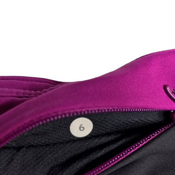 Lululemon Yoga Leggings Unicorn Tears Print Size Women's 6.  Black White Floral. - Picture 2 of 15